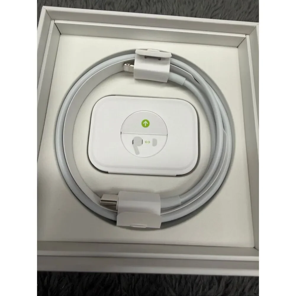 Apple AirPod Pros 2 in excellent shape! Comes with case, cable, packaging, extra